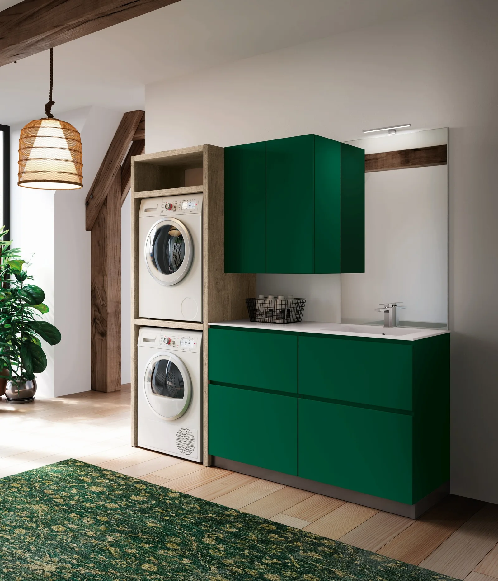 Hochschrank mit Trockner