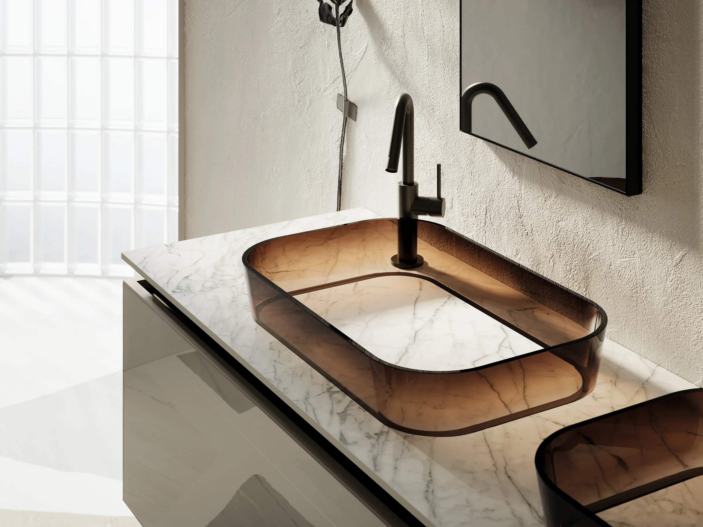 Gress &mdash; fugenloser Waschtisch